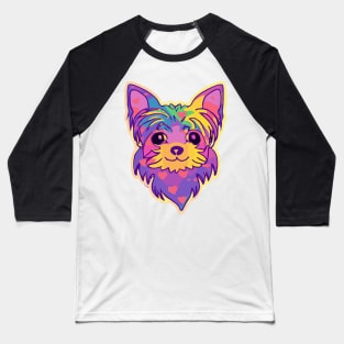 Yorkshire Terrier Rainbow Dog Lover Yorkie Baseball T-Shirt